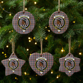 Borthwick Ancient Tartan Crest Christmas Ceramic Ornament